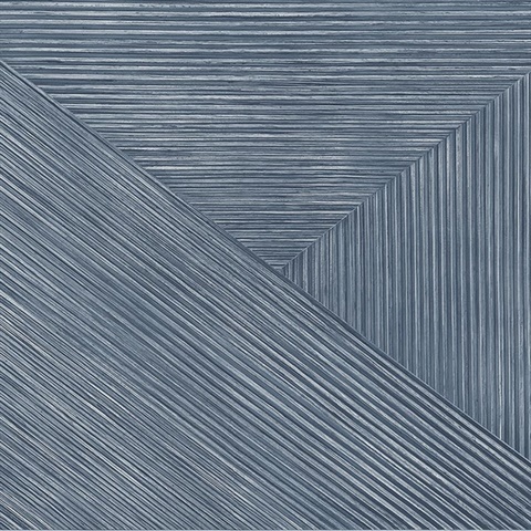 Blue Rutland Geometric Faux Wood Wallpaper