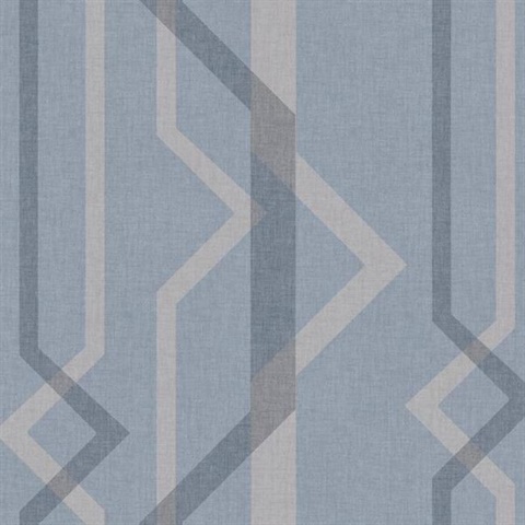 Blue Shape Shifter Geometric Wallpaper
