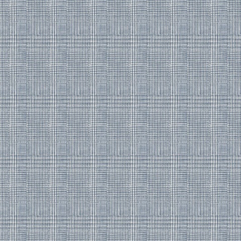 Blue Shirting Plaid Wallpaper