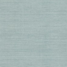 Blue Silk Textured Faux Fabric Wallpaper