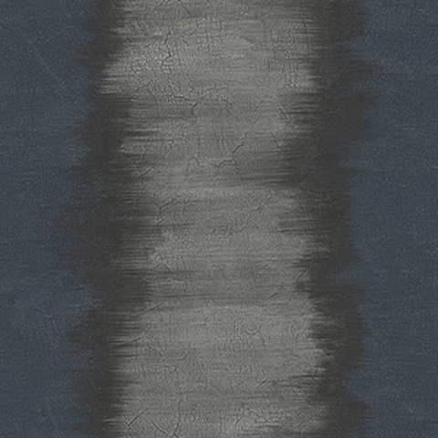 Blue & Silver Bold Stripe Wallpaper