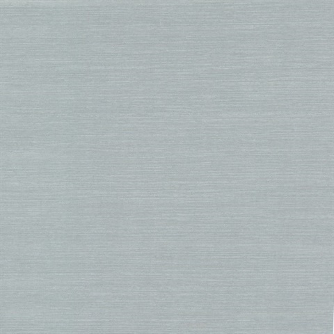 Blue & Silver Shining Sisal Faux Grasscloth Wallpaper