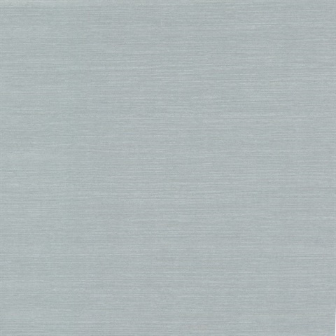 Blue & Silver Shining Sisal Faux Grasscloth Wallpaper