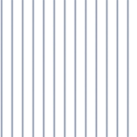 Blue Skinny Napkin Stripe Wallpaper