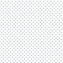 Blue Small Tri Leaf Pattern Wallpaper