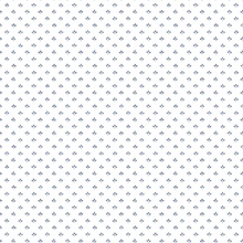 Blue Small Tri Leaf Pattern Wallpaper