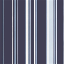 Blue Smart 3 Stripes Casual Stripe Wallpaper