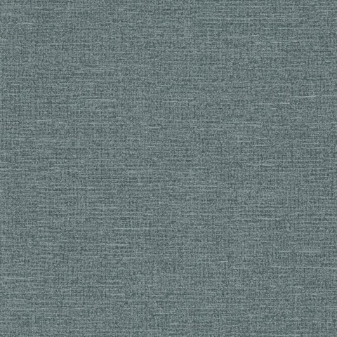Blue Stratum Textured Linen Wallpaper