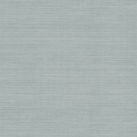 Blue Tasar Silk Metallic Textured Blend Wallpaper