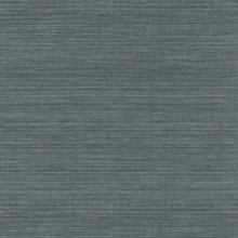 Blue Tasar Silk Metallic Textured Blend Wallpaper