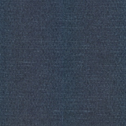 Tatami Weave Navy Wallpaper