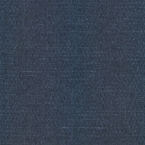 Tatami Weave Navy Wallpaper
