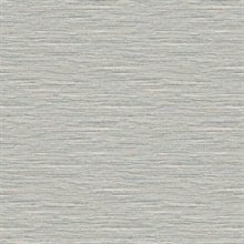Blue Taupe Braided Faux Jute Wallpaper