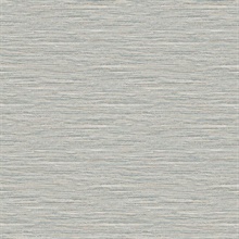 Blue Taupe Braided Faux Jute Wallpaper