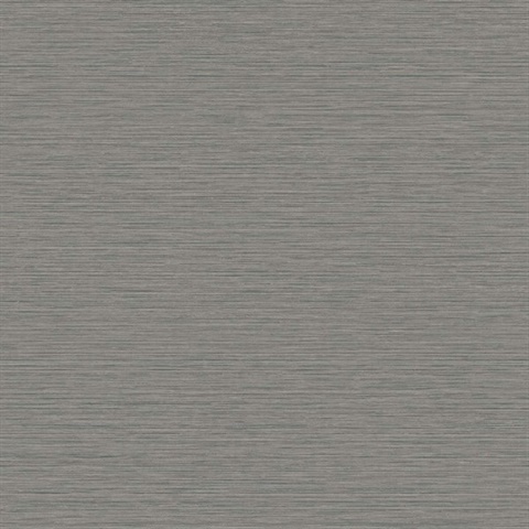 Blue Taupe Horizontal Stria Patterned Wallpaper