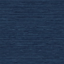 Blue Textured Grasscloth Wallpaper