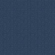 Blue Textured Yarn Faux Wallpaper