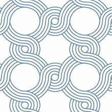 Blue The Twist Geometric Wallpaper