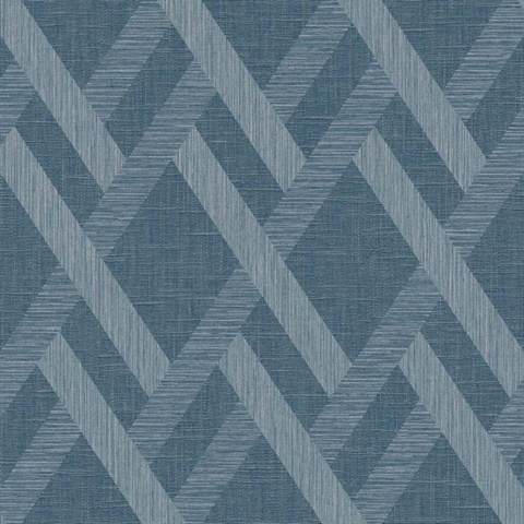Blue Trellis Wallpaper
