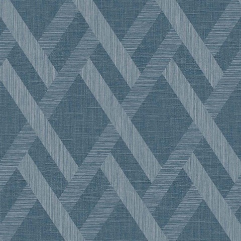 Blue Trellis Wallpaper