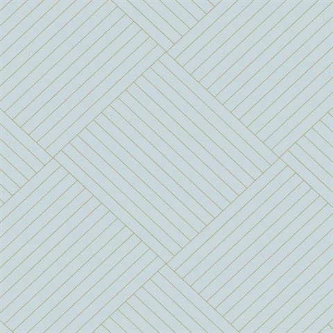 Blue Twisted Tailor Geometric Wallpaper
