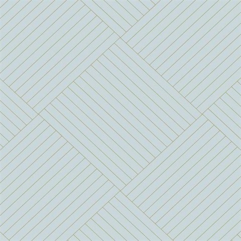 Blue Twisted Tailor Geometric Wallpaper