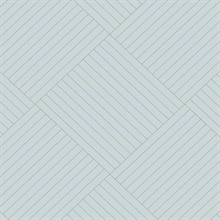 Blue Twisted Tailor Geometric Wallpaper