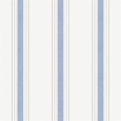 Blue Vertical Stripes Wallpaper
