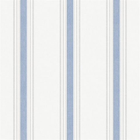 Blue Vertical Stripes Wallpaper