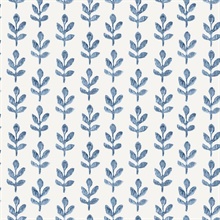 Blue Whiskers Blue Leaf Wallpaper
