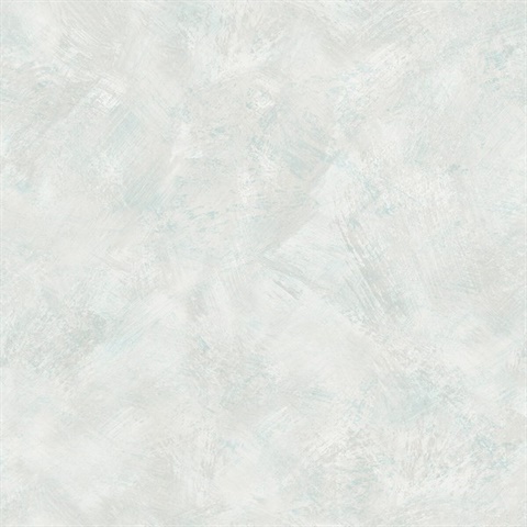 Blue & White Commercial Plaster Faux Finish Wallpaper