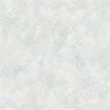 Blue & White Commercial Plaster Faux Finish Wallpaper