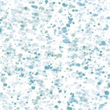 Blue & White Commercial Splatter Wallpaper