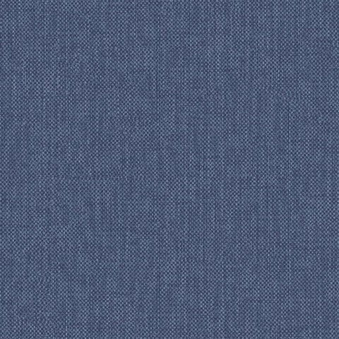 Blue Woven Textured Wallpaper