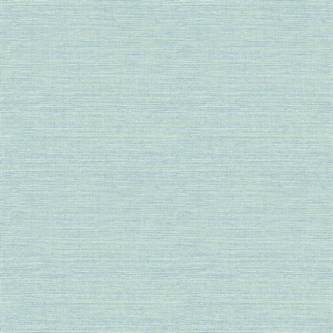 Bluestem Aqua Faux Grasscloth Wallpaper