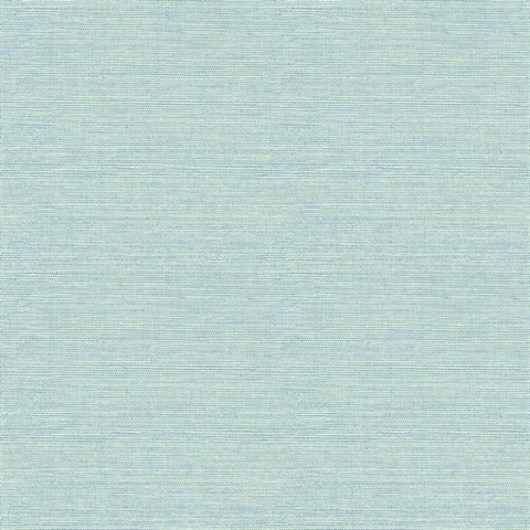 Bluestem Aqua Faux Grasscloth Wallpaper