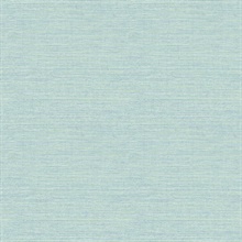 Bluestem Aqua Faux Grasscloth Wallpaper