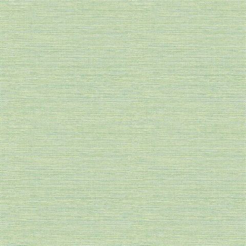 Bluestem Faux Green Grasscloth Wallpaper