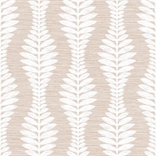 Blush Carina Leaf Ogee Wallpaper