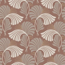 Blush Dancing Leaf Wallpaper