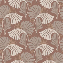 Blush Dancing Leaf Wallpaper