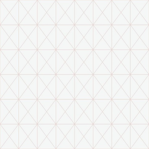 Blush Simple Geometric Triangles & Squares Wallpaper