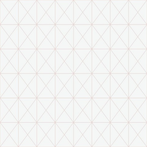 Blush Simple Geometric Triangles & Squares Wallpaper