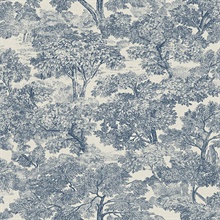 Blyth Blue Toile Wallpaper