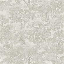 Blyth Grey Toile Wallpaper