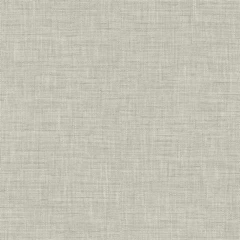Bolivar Cool Ash Canvas Weave Wallpaper