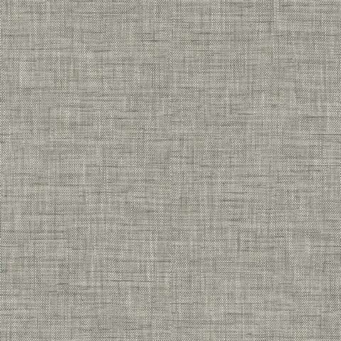 Bolivar Pebble Gray Canvas Weave Wallpaper