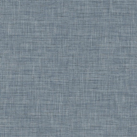 Bolivar Washed Denim Canvas Weave Wallpaper