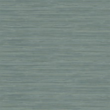 Bondi Teal Grasscloth Textured Wallpaper