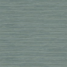 Bondi Teal Grasscloth Textured Wallpaper